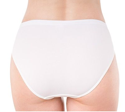 Silk Magic Microfibre High Cut Brief 8833 - White