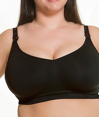 Sugar Candy Wireless Full Cup Maternity and Nursing Bralette 27-8005 - Black