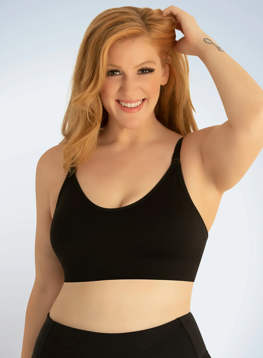 Ashley Seamless Wireless Nursing Bra 4078 - Black