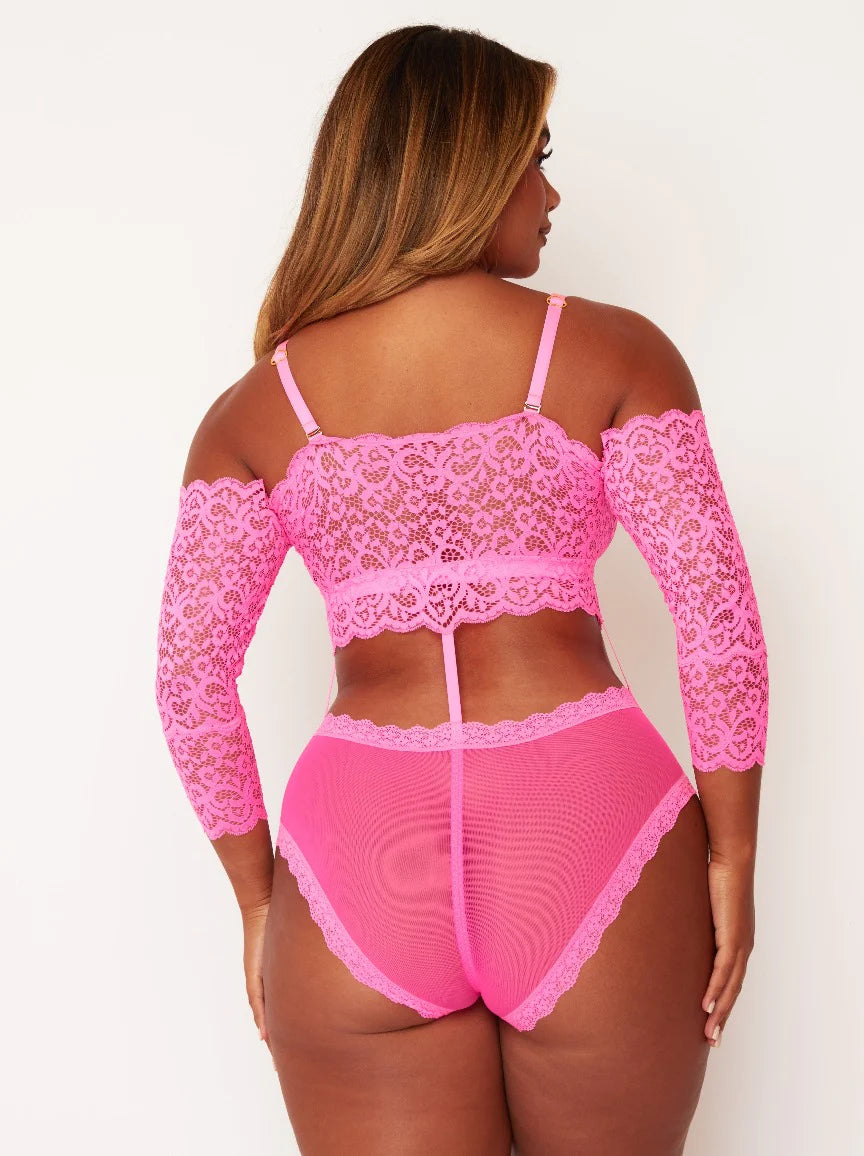 Alix Multiway Teddy - Neon Pink