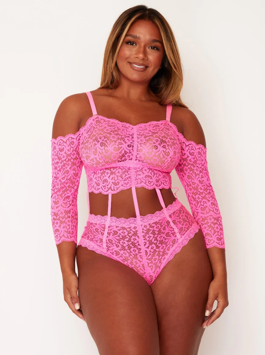 Alix Multiway Teddy - Neon Pink