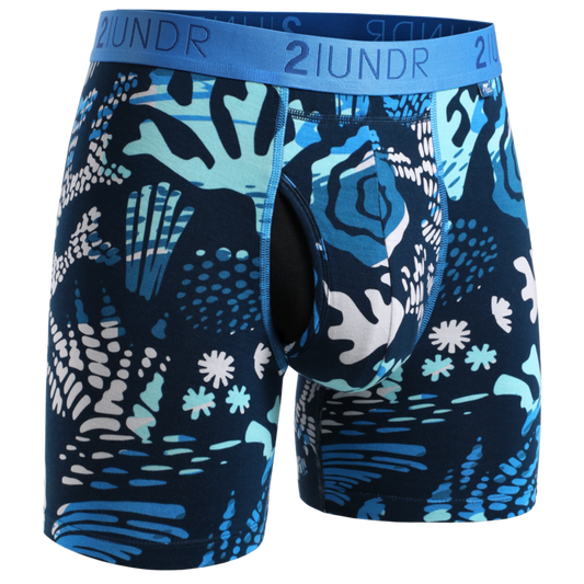 2UNDR 6" Swing Shift Boxer Brief - Coral Reefer