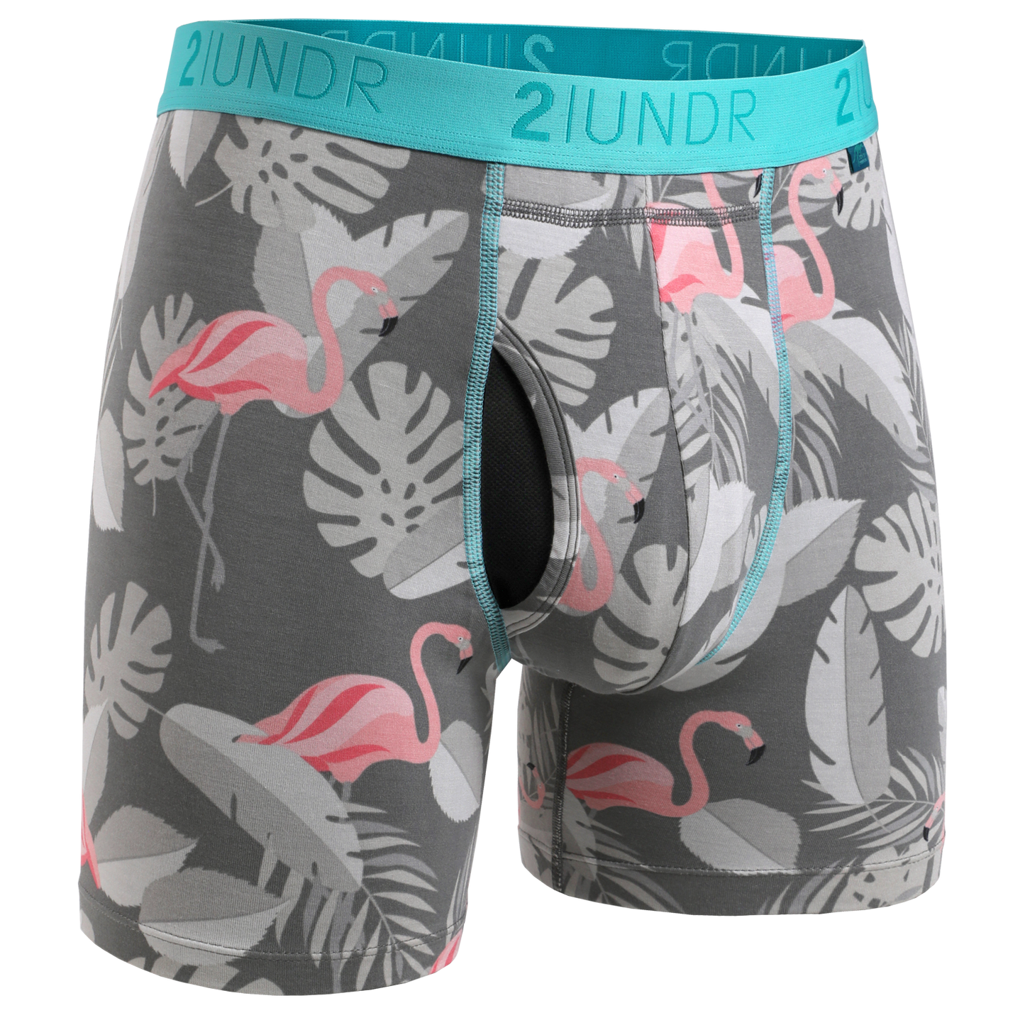 2UNDR 6" Swing Shift Boxer Brief - Flamingo