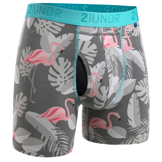 2UNDR 6" Swing Shift Boxer Brief - Flamingo
