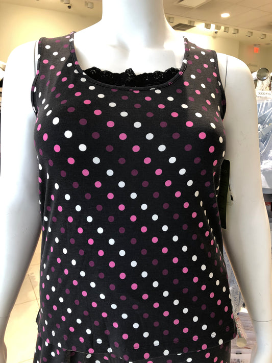 Scoop Neck Tank 10252 808 - Dots