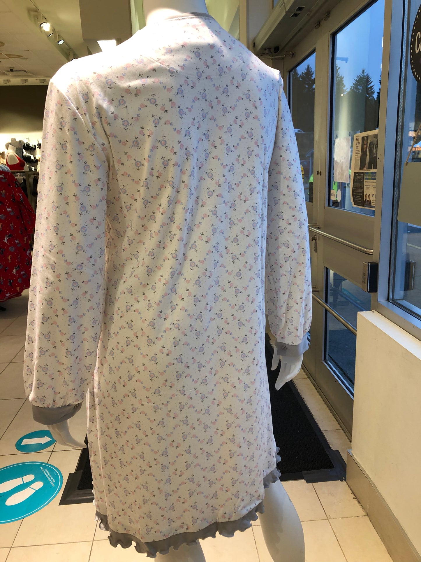 100% Cotton Long Sleeve Nightgown 51189 - Perla