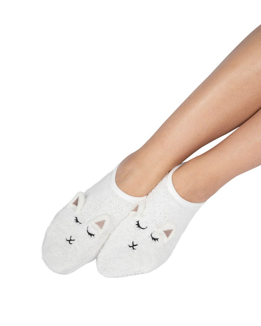 Coffee Shoppe Marshmallow Critter Footlet Slippers - Lamb