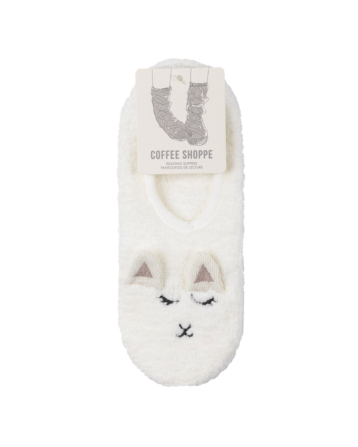 Coffee Shoppe Marshmallow Critter Footlet Slippers - Lamb