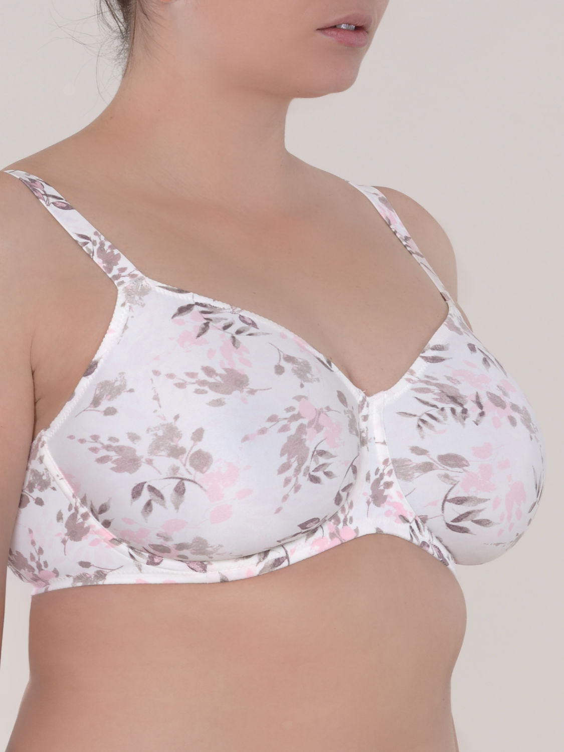 Minimizer Bra - Women's Plus Size Full Padded Underwire Floral