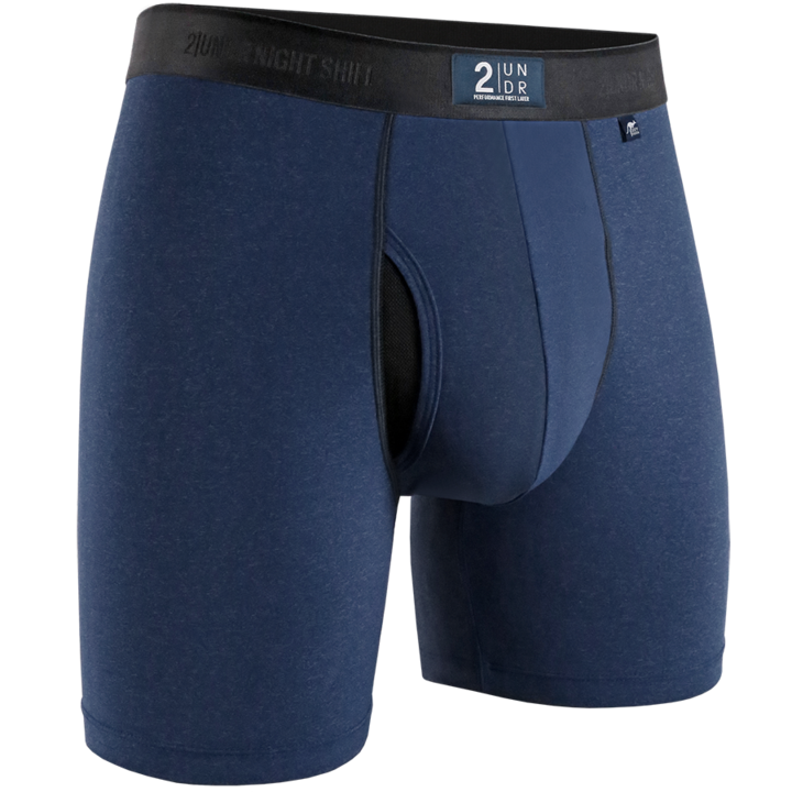 2UNDR 6" Night Shift Boxer Brief - Navy