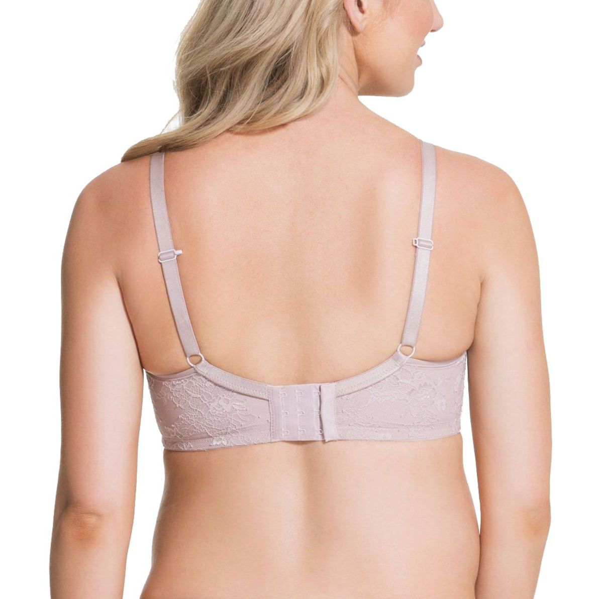 Waffles T-shirt Underwire Nursing Bra - Oyster Pink