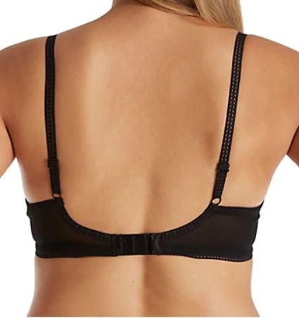 Soiree Lace Plunge High Apex Underwire Bra - Black