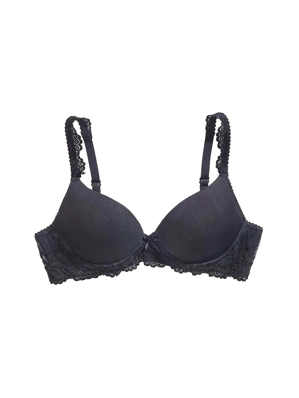 Girls White Moulded First Bra (28A-34AA) - Black - 28B